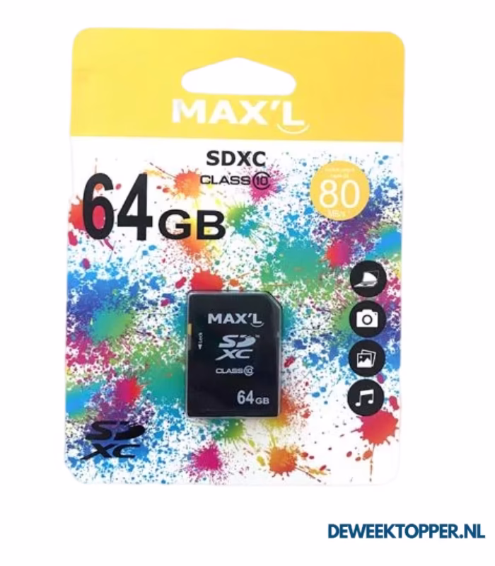 Max'L SDHC kaart 64GB