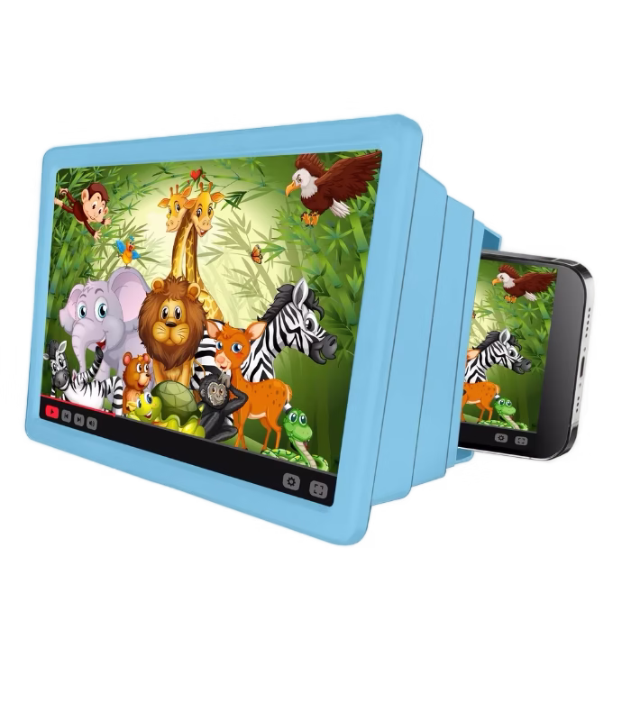 Celly vergrootglas voor Smartphones kleur Blauw - Optimaal kijkplezier voor kinderen