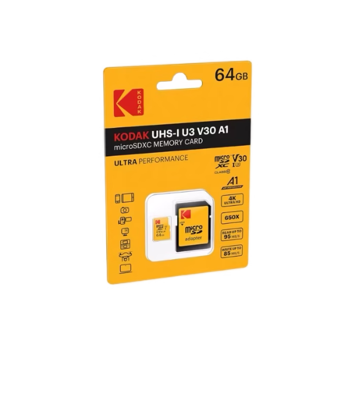 Kodak SDXC 256GB UHS-I U3 V30 Geheugenkaart - Jouw Partner voor Haarscherpe 4K Video en Snelle Fotografie