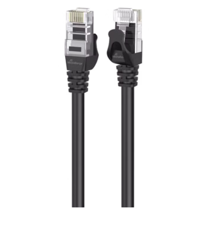 MediaRange - Netwerkkabel - RJ45 - 1 m - Zwart